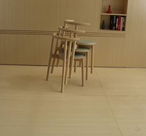 Hotel restaurante proyecto silla solo silla de madera de roble moderna silla de comedor - Product Image 3