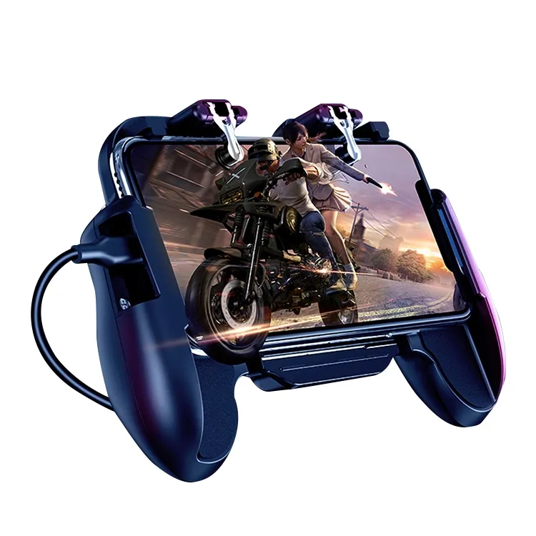 H5.0PUBGモバイルゲームパッドジョイスティックメタルL1R1トリガーゲームシュータープレーヤーforiPhone Android Phoneモバイルゲーミングゲームパッド