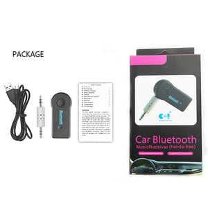 De fidelidad micrófono música inalámbrica <span class=keywords><strong>Bluetooth</strong></span> 3,5mm Aux estéreo de Audio música casa coche <span class=keywords><strong>receptor</strong></span> adaptador <span class=keywords><strong>Bluetooth</strong></span> - Product Image 1