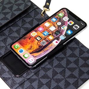Nuevo tri-fold <span class=keywords><strong>de</strong></span> <span class=keywords><strong>tarjeta</strong></span> <span class=keywords><strong>de</strong></span> crédito <span class=keywords><strong>de</strong></span> cartera <span class=keywords><strong>de</strong></span> cuero genuino <span class=keywords><strong>de</strong></span> la caja del teléfono con correa <span class=keywords><strong>de</strong></span> mano para iPhone - Product Image 2