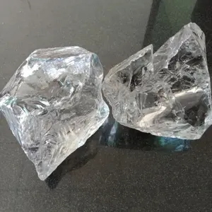 raw crystal glass block white slag glass rock