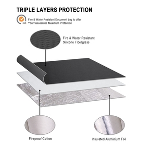 Cartella ufficio Sacchetto Della Cassa Fatture Ricevute Supporto di Carta Del Sacchetto Organizzatore di <span class=keywords><strong>File</strong></span> Sacchetto del Documento A Prova di Fuoco - Product Image 5