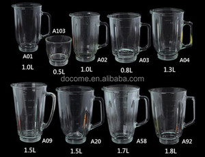 <span class=keywords><strong>Batidora</strong></span> Redonda de Vidrio, Jarra de Licuadora de 1.5L, Soda y Lima, Pieza OEM, Exprimidor de 1.5L, Jarra Mezcladora, Precio de Fábrica de Vidrio - Product Image 2