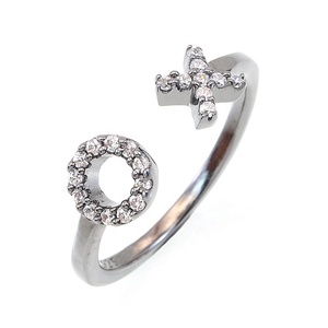 SR00513 Kenturay <span class=keywords><strong>bien</strong></span> Prata Aatacado joya redonda forma de cruz abierto 925 China anillos de diamantes para <span class=keywords><strong>las</strong></span> <span class=keywords><strong>niñas</strong></span> dedo - Product Image 1