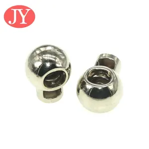 Coulisse IN METALLO Argento Stopper Toggle Morsetto Corda Cord Serrature