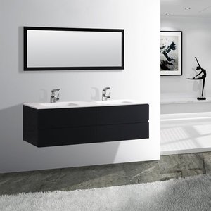 Mueble de Baño Flotante con Doble Lavabo de 150 cm, Modelo T9012-150 - Product Image 1