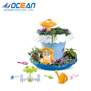 Pretend jugar juguetes casa planta de semillas de flores herramientas de jardín de plástico para niños - Product Image 1