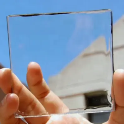 عالية لوحة شمسية شفافة انخفاض الحديد الزجاج لبناء