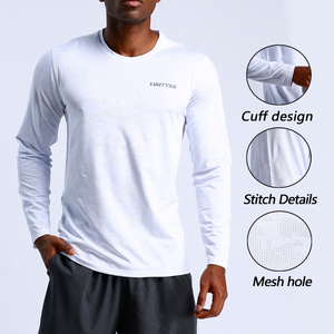 Produttore di abbigliamento sportivo da ginnastica a manica lunga da <span class=keywords><strong>uomo</strong></span> con etichetta privata personalizzata - Product Image 3