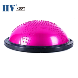 <span class=keywords><strong>Pilates</strong></span> formation PVC <span class=keywords><strong>ballon</strong></span> de yoga demi-boule avec poignée vague à billes à grande vitesse - Product Image 3
