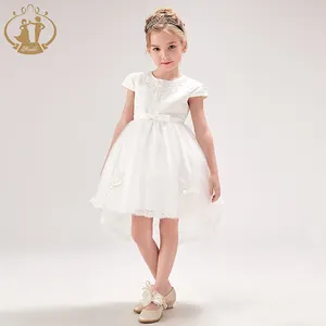 NimbIe vory enfant robe de bal pour 10 ans bébé fille fleur robe de demoiselle d'honneur Communication formelle robe de fête d'anniversaire