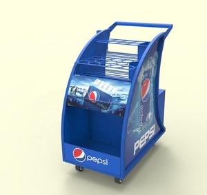 Estantería de metal para exteriores, carro de mano de 3 ruedas con sombrilla solar - Product Image 2