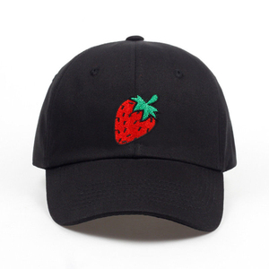 Tesa curva logo personalizzato fragola economico crea cappello da baseball <span class=keywords><strong>online</strong></span> - Product Image 2