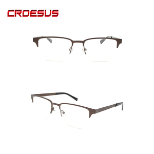 新しいファッションマルチカラーメタルヒンジハーフリムレスフレーム老眼鏡老人用 - Product Image 3