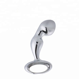 Hombre Anal de acero inoxidable Anal gancho anillo de Metal cuentas anales ButtPlug ano dilatador estimulador - Product Image 1