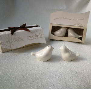 Ywbeyond potes de cerâmica de lembranças, barato, presentes de casamento, conjunto de crueta, sal e pimenta personalizado