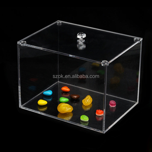 Bán buôn trắng rõ ràng lớn Acrylic Hộp siêu thị Acrylic ngọt ngào hộp trắng Acrylic Hộp cho hiển thị thực phẩm - Product Image 6