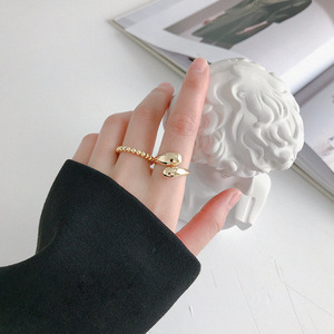 Anillos en forma de serpiente de superficie lisa de plata pura de moda al por mayor en <span class=keywords><strong>stock</strong></span> - Product Image 5