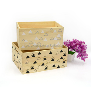 Boîtes de caisse en bois de pin non finies <span class=keywords><strong>petite</strong></span> boîte de rangement avec logo - Product Image 6