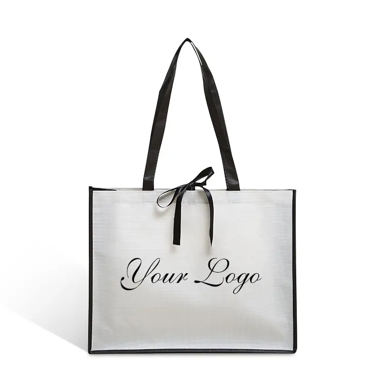 2019 neue mode luxus nähen non woven stoff tragen einkaufen verpackung geschenk tasche mit logo