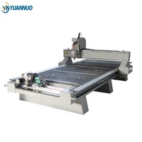 Machine de découpe et de tournage CNC à colonne 3 axes 4 axes 3D YN 1325 JiNan avec accessoire rotatif pour la sculpture sur bois, à vendre