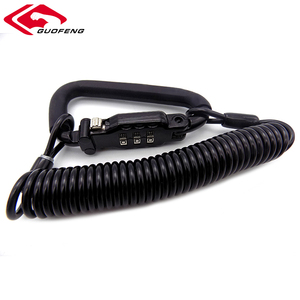 venta al por mayor <span class=keywords><strong>de</strong></span> acero inoxidable Cable <span class=keywords><strong>de</strong></span> resorte mosquetón <span class=keywords><strong>de</strong></span> casco <span class=keywords><strong>de</strong></span> <span class=keywords><strong>bloqueo</strong></span> <span class=keywords><strong>de</strong></span> la motocicleta para la motocicleta - Product Image 4