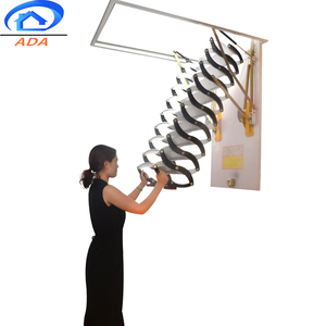 Cầu Thang Gác Mái Gấp Gọn Có Thể Thu Gọn Tùy Chỉnh Thả Xuống Khu Dân Cư Có Tay Vịn - Product Image 5