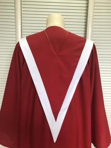 Abito corale di colore viola <span class=keywords><strong>e</strong></span> bianco con sovrapposizione di coro di design personalizzato - Product Image 4