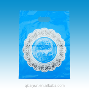 HDPE/LDPE plástico fashional troquelado bolsa de asa de perforación para los zapatos/ropa embalaje <span class=keywords><strong>tiendas</strong></span> de ropa/ropa tienda - Product Image 5
