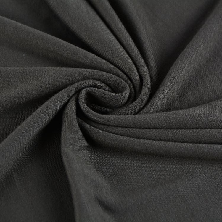 200GSM 95% Bamboo Jersey Fabric 5% Spandex Single Knit Plain Dyed Soft Breathable Stretch for T-Shirts Yoga Clothes Garments