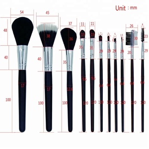 11 pcs Brosses faire des séries up kit cils lèvres <span class=keywords><strong>teint</strong></span> poudre eye shadow brow eyeliner <span class=keywords><strong>maquillage</strong></span> brush set cosmétiques - Product Image 3