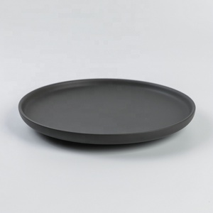 Alta calidad matt precio barato <span class=keywords><strong>ronda</strong></span> <span class=keywords><strong>restaurante</strong></span> utilizados de platos de servir para <span class=keywords><strong>la</strong></span> venta - Product Image 2