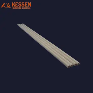 Ivory white pink Alumina Al2O3 ceramic tube pipe