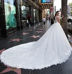 2023 Gaun Pengantin Gaun Pengantin Renda Gaun Pengantin Vestido De Novio Gaun Pengantin Afrika Gaun Pengantin Tanpa Lengan