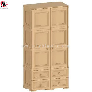 Double <strong>Combi</strong> <strong>Wardrobe</strong> 2 Door 2 Drawer Furniture Bedroom - Product Image 2