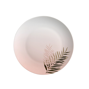 Populaire vente palme d'<span class=keywords><strong>or</strong></span> autocollant assiettes avec des motifs de feuilles pour restaurants - Product Image 4