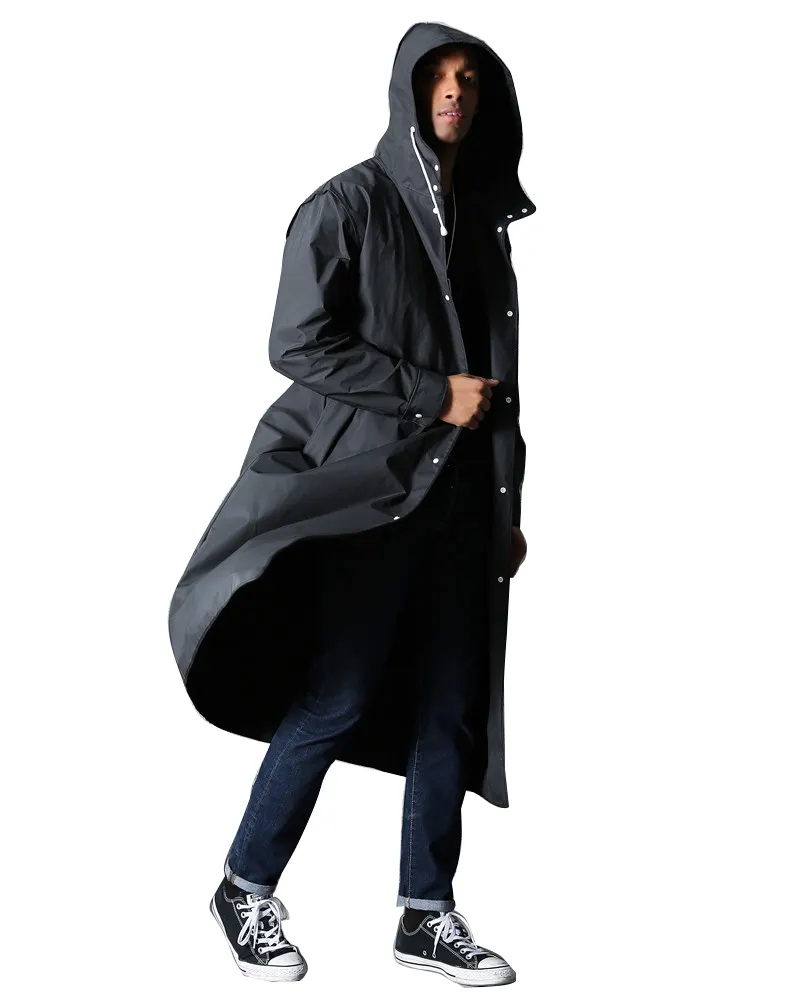Ветровка So Cool, модный прочный легкий дождевик из ЭВА черного цвета для мужчин