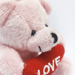 Professionnel personnalisé mini rose coeur ours de voiture ornements en peluche jouets - Product Image 4