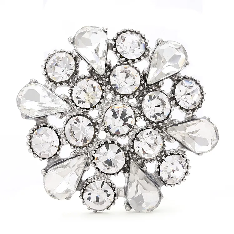 Botones de cristal con diamantes de imitación, diseño elegante, brillantes, pequeños
