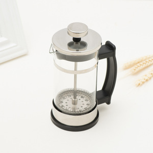 Cafetière à piston en verre écologique de 350 ml (12 oz) avec couvercle, pour une portion individuelle, théière, cafetière, bouilloire - Product Image 3