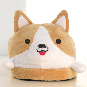 Pantofole Invernali Economiche e Comode per Interni con Personaggi dei Cartoni Animati, Simpatiche Pantofole in Peluche a Forma di <span class=keywords><strong>Cane</strong></span> Corgi per Bambini - Product Image 5