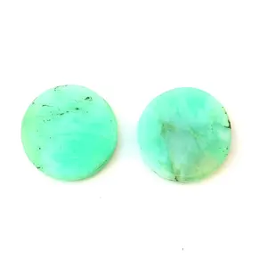 Chrysoprase naturelle 12 MM plat lisse forme ronde pierre précieuse en vrac pierre précieuse chrysoprase au prix de gros