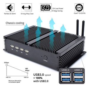 Không quạt công nghiệp pc <span class=keywords><strong>Intel</strong></span> Celeron 1007U <span class=keywords><strong>1037U</strong></span> core i5 3317 dual Core 2 Ghz <span class=keywords><strong>CPU</strong></span> 4COM RS232 siêu mini pc - Product Image 5