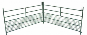 VidaXL Corral <span class=keywords><strong>para</strong></span> Ovejas de 4 Paneles, 183 x 183 x 92 cm, Acero Galvanizado, Madera Tratada Térmicamente, Cercado con Cierre <span class=keywords><strong>para</strong></span> Ovejas - Product Image 2