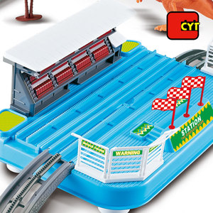 Dinosaurio electrónico mundial de plástico pistas al por mayor tren de juguete para los niños diy - Product Image 3