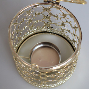 del hogar de oro y plata colgante de Metal, de boda de la jaula de pájaro vela titular pequeño linternas para velas Decoración - Product Image 5