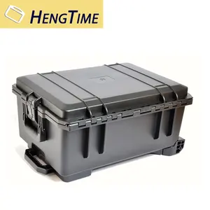 Equipment Box Waterproof Hinged Large Hard Plastic Trolley Carry Case With Wheels