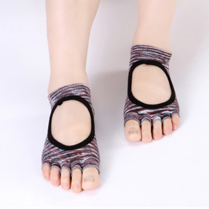 Vente en gros de nouveau tout-coton professionnel antidérapant chaussettes De Yoga et pelle rétrocaveuse chaussettes en 2019 - Product Image 6