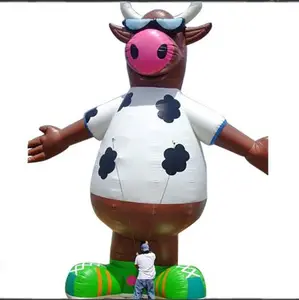 Milk cow for advertising outdoor inflatable christmas model 2019 hot sale inflatable holiday living inflatables