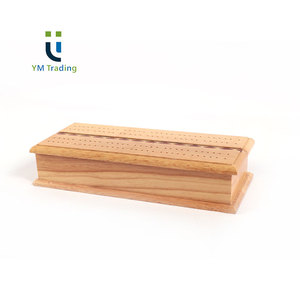 Yuming Deluxe cribbage thiết lập cao su gỗ điểm hội đồng quản trị với dát bìa và kim loại chốt Hội Đồng Quản trị trò chơi - Product Image 1